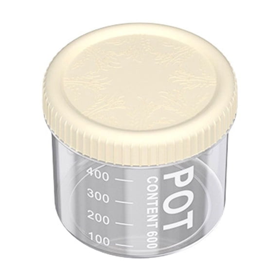 1 Pc Plastic Storage Jar with Lids, Clear Plastic Jars with Lids, Empty Plastic Storage Jars, Large Opening Storage Jar, Food Storage Containers For Dry Food, Peanut, Spice 600ml