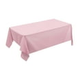 thumbnail image 1 of 1 Pc Plastic Table Cloth Disposable, Sturdy Disposable Table Cloth, Tablecloths for Rectangle Tables, Plastic Table Cover Paper Table Cloths for Parties Disposable, 73.62x53.94 Inch, Macaron Pink, 1 of 5