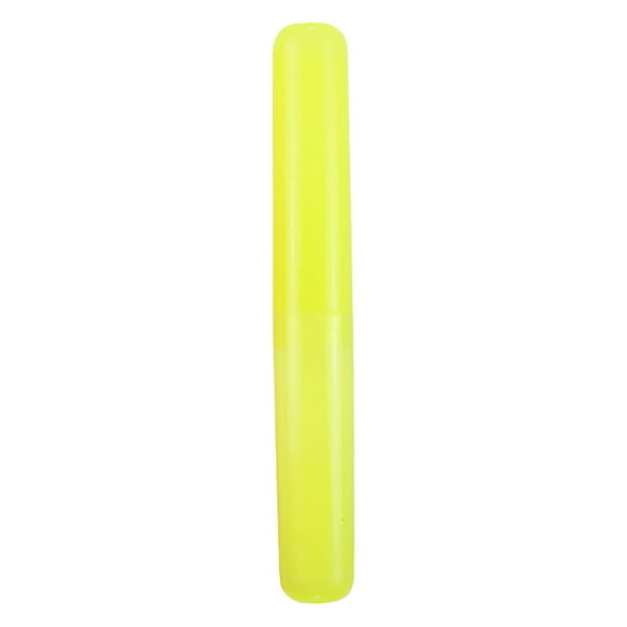1 Pc Plastic Toothbrush Case Colors Portable Dust-proof Toothbrush Cases Toothbrushes Holder for Daily and Travel Use, 7.87x1.18 Inch, Yellow