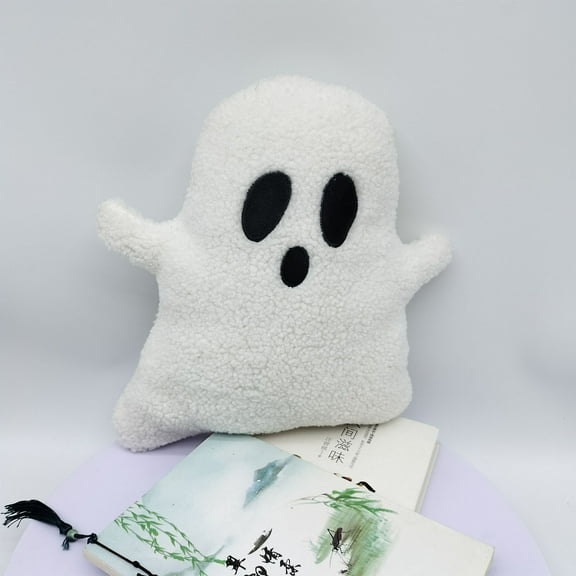 1 Pc Plush Ghost Pillow Doll — Super Soft Stuffed Animal, Cute Decor & Huggable Cushion for Comfort, Machine Washable(C)
