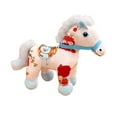 thumbnail image 1 of 1 Pc Plush Horse Toy, 13-Inch Short Plush Stuffed Animal With Festive Patterns, For Teens, S, Home Decor, Gift Giving, 1 of 5