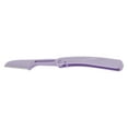 thumbnail image 1 of 1 Pc Portable Folding Eyebrow Trimmer for Bathroom Travel Hotel Toilet Purple ABS Stainless Steel, 1 of 4