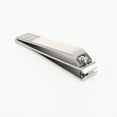 thumbnail image 1 of 1 Pc Portable Anti-slip Pattern Small Curved Nail Clippers for Women Men Silver Tone, 1 of 2