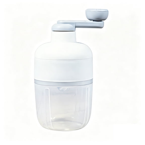 1 Pc Portable Manual Ice Crusher, Shaved Ice Machine, Hand-Powered handle Onion Chopper with Clear Container, Food Chopper for Vegetables Meat Fruits Nuts Herbs Onions,Ideal Gift