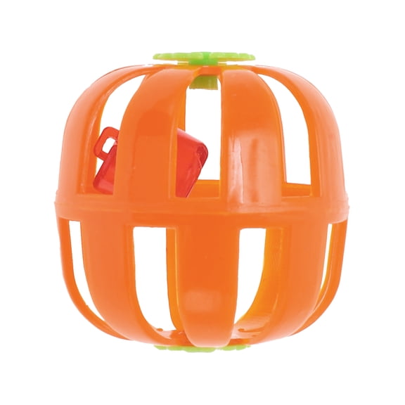 1 Pc Portable Pumpkins Shape Cat Teaser Toys for Outdoor Orange