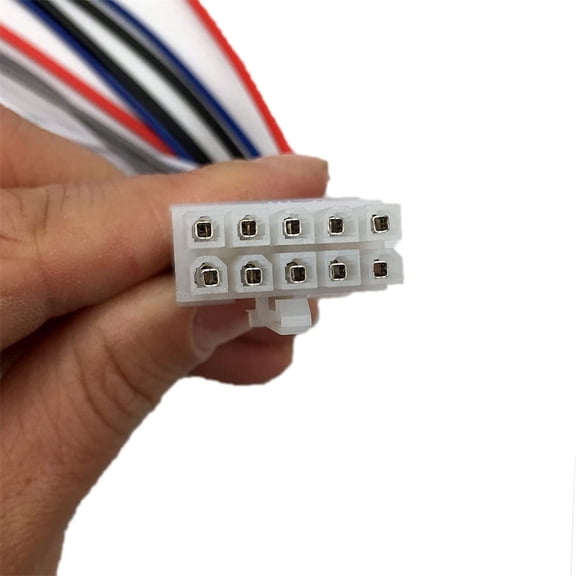 1 Pc Power Input 10-Pin Harness Plug W/ RCA Connector For Dual TBX10A Amplifier