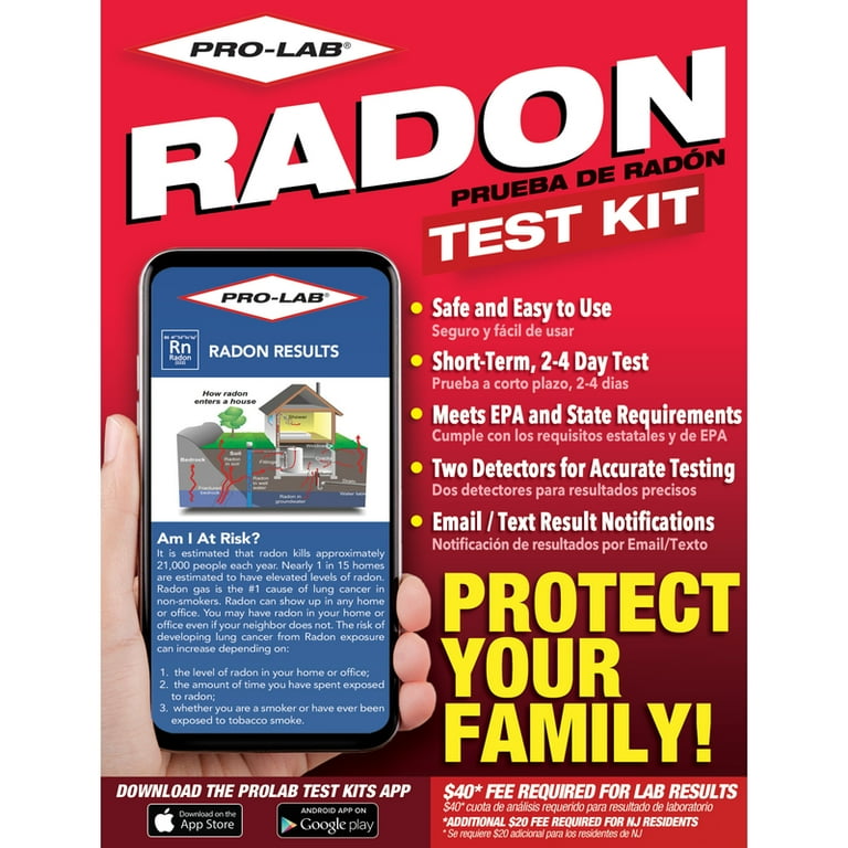Pro-Lab Radon Gas Test Kit 1 pk Pro-Lab Radon Gas Test Kit 1 pk