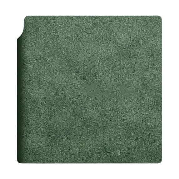 1 Pc Pocket Notebook Small Blank Book Sketchbooks Bleedproof Paper Journal Thickened Notebook Thick Soft PU Leather Notebook for Writing Journaling Note Taking Drawing, 4.13"x4.13", Green