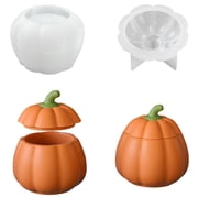 1 Pc Pumpkin Jar Resin Mold, Jar Mold Halloween Epoxy Resin Molds, Pumpkin Silicone Molds, Autumn, Halloween Decor, Jewelry Trinket Container, Christmas Decor