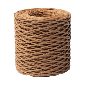 1 Pc Raffia Paper Craft Ribbon Packing Paper Twine Natural Raffia Ribbon Raffia Straw for Florist Bouquets Decoration Twine Crafts Ribbon for Wrapping Birthday Supplies, Brown