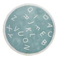 thumbnail image 1 of 1 Pc Rainbow Round Small People Play Rug Alphabet Nursery Area Rug ABC Alphabet Round Rug Soft Crawling Play Mat for Small People Bedroom, 39.37 Inch, 1 of 8
