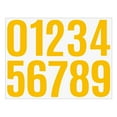 thumbnail image 1 of 1 Pc Reflective Mailbox Numbers for Outside, 0-9 Reflective Number Stickers,Waterproof Strong Self Adhesive for Mailbox Address Trash Bin Hard Hat, 4 Inch, Yellow, 1 of 9