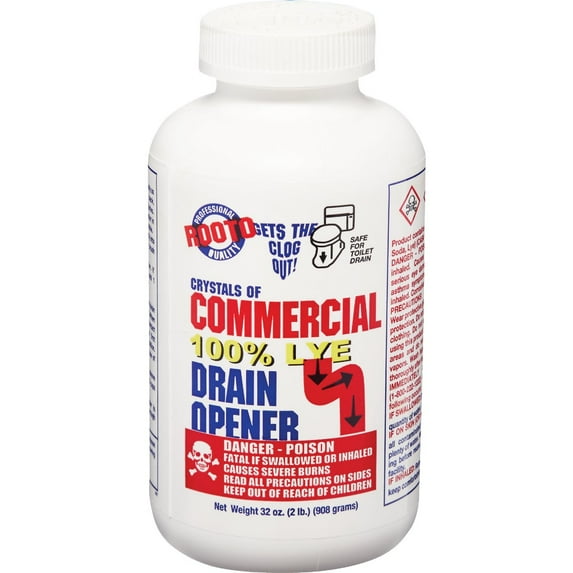 1 Pc Rooto 2 Lb. Crystal Commercial Drain Cleaner