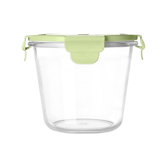 1 Pc Glass Meal Prep Containers, Airtight Glass Storage Containers with Lids, Heat-Resistant BPA-Free Borosilicate Glass Soup Container for Leftover, 5.31x4.53 Inch, Green