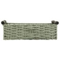 thumbnail image 1 of 1 Pc Round Paper Rope Storage Basket Wicker Baskets for Organizing with Handle Decorative Storage Bins for Countertop Toilet Paper Basket for Toilet Tank Top Small Baskets, 13.78"x5.91"x3.94", Green, 1 of 9