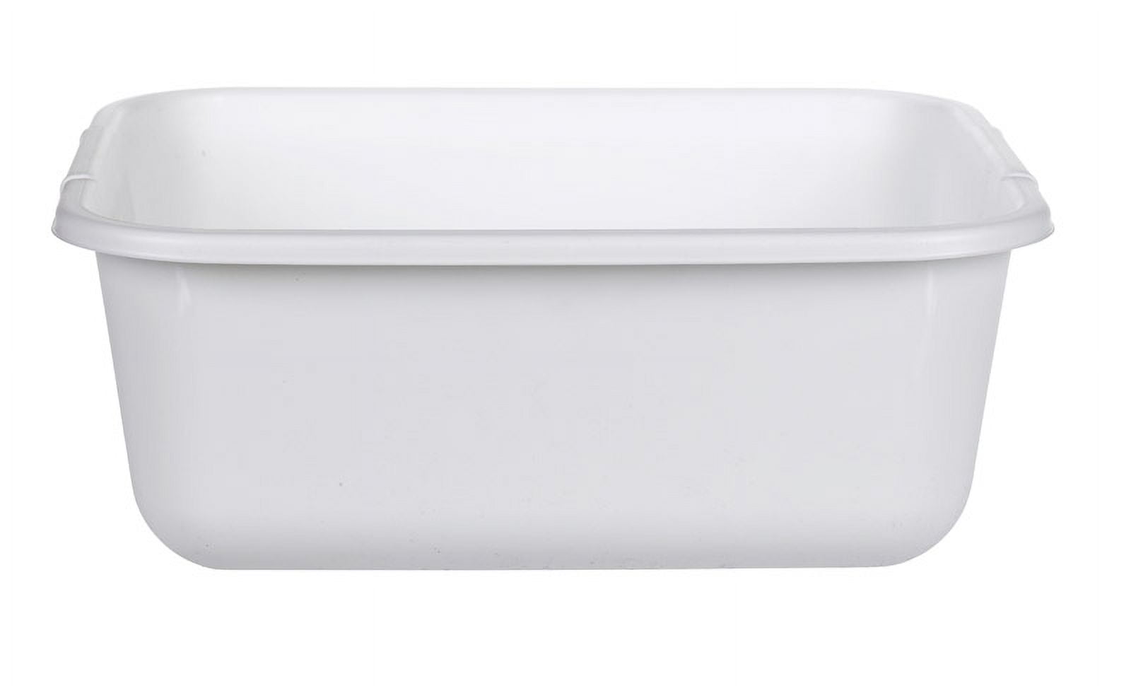 1 Pc, Rubbermaid White Plastic Dishpan 11.4 Qt - Walmart.com