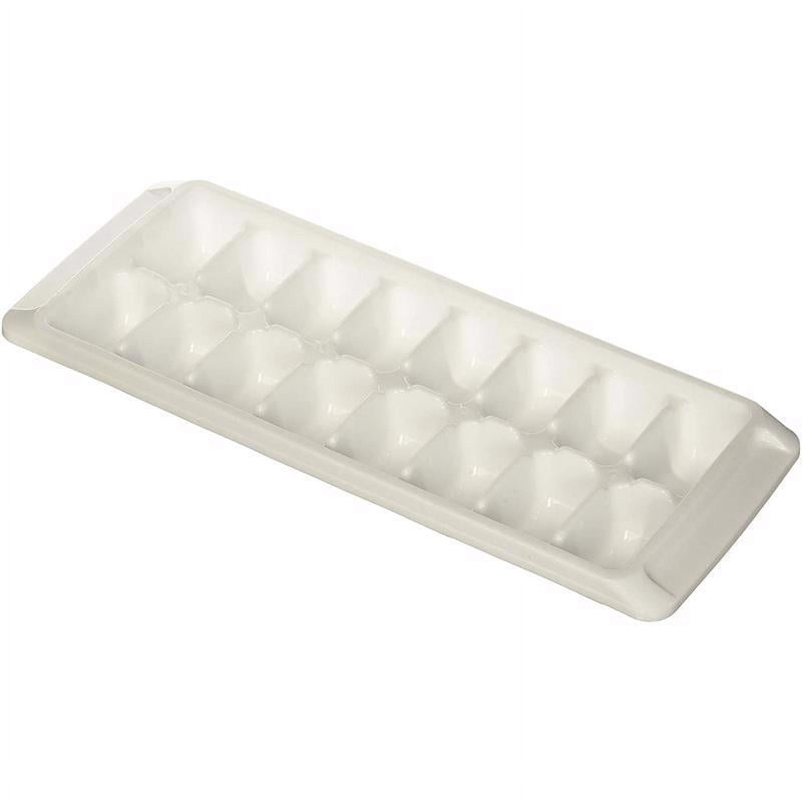 White Plastic Break-Resistant Ice Cube Tray