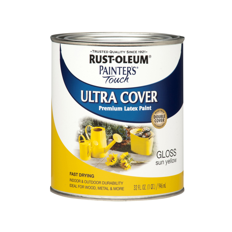 1 Pc, RustOleum Painters Touch 2X Gloss Sun Yellow Ultra Cover Paint