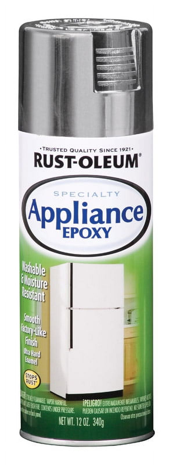 Appliance epoxy spray outlet