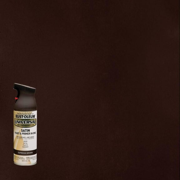 1 Pc, Rust-Oleum Universal Satin Espresso Brown Spray Paint 12 Oz
