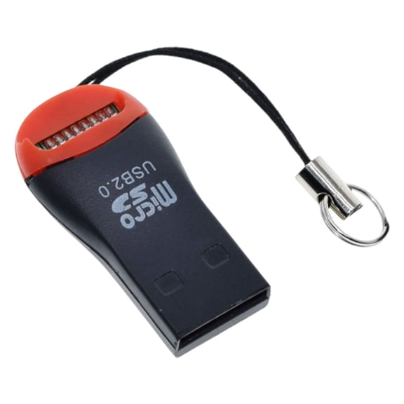 1 Pc SD Card Reader Portable Memory Card Adapter SDXC TF Card Reader Micro SD Card to USB Adapter for Camera Memory Card, PC Laptop, Retro Android Phone, Car Dash Cam Recorder, 1.6 Inch, Black