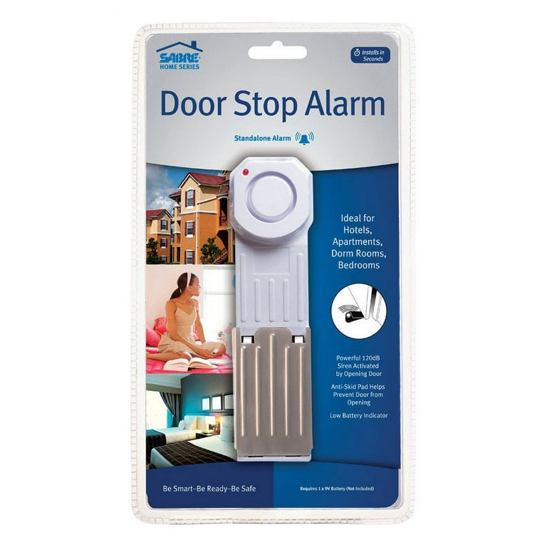 Sabre White Plastic Door Stop Alarm