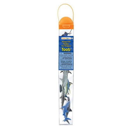 1 Pc, Safari Ltd Toobs Pelagic Fish Toy Plastic Assorted 10 Pc