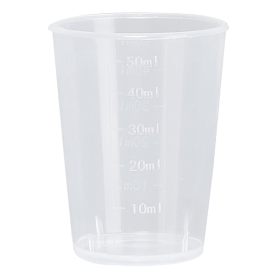 1 Pc Salad Dressing Container, 50 ML Condiment Containers, Clear Measuring Cups with Scale, Freezer Storage Containers, Small Plastic Containers, Reusable Food Storage Containers for Kitchen, No Lid