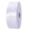 thumbnail image 1 of 1 Pc Satin Ribbon for Gift Wrapping Colored Satin Ribbon Polyester Fabric Thick Ribbon Pure Ribbon for Bouquets Party Decor Crafts Handmade Flower DIY, 0.98"x72.17Ft, White, 1 of 8