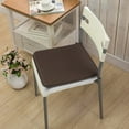 thumbnail image 1 of 1 Pc Seat Cushion Comfort Chair Pads Square Seat Cushion with Ties Soft Dining Chair Pads Chair Pad Cushions for Kitchen Garden Patio Bistros Outdoor & Indoor Chairs, 15.7x15.7x0.79 Inch, Coffee, 1 of 4