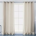 1 Pc Semi Sheer Window Panel curtains drape grommet solid plain faux