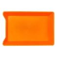 thumbnail image 1 of 1 Pc Serving Tray for Party, Rectangular Serving Tray, Fast Food Lunch Tray, Grilling Accessories, Reusable Plastic Tray for Serving Food in Kitchen, 1.57x8.07x11.14 Inch, Orange Medium, 1 of 9