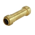 thumbnail image 1 of 1 Pc, Sharkbite 1/2 In. Push X 1/2 In. D Push Brass Slip Coupling, 1 of 1