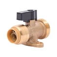 thumbnail image 1 of 1 Pc, Sharkbite 3/4 In. Ptc X 1/2 In. Mht Brass Washing Machine Valve, 1 of 1
