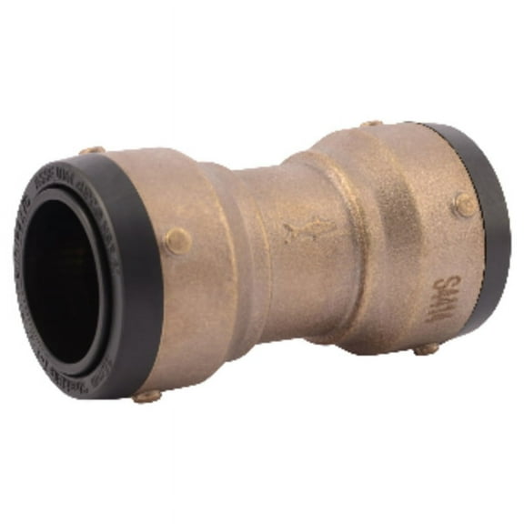 1 Pc, Sharkbite Push To Connect 1-1/4 In. 1-1/4 In. D Brass Straight Coupling