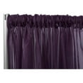 thumbnail image 1 of 1 Pc, Sheer Voile Flame Retardant (Fr) 12Ft H x 118" W Drape/Backdrop Curtain Panel - Plum/Eggplant for Wedding, Birthday, Shower, Tradeshow, or Event, 1 of 1