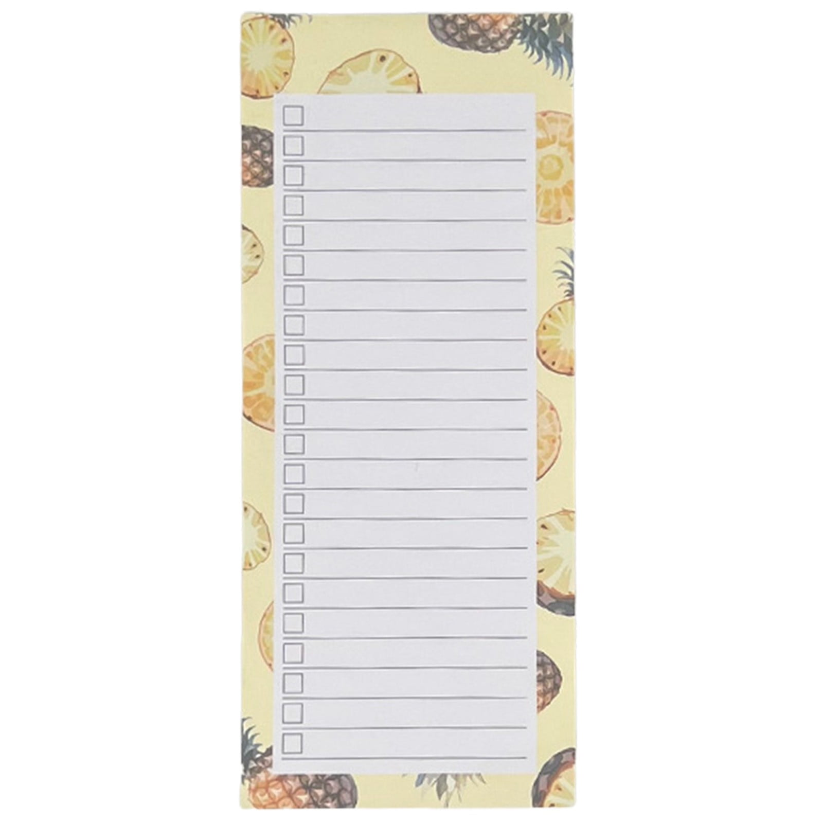 1 Pc Shopping List Pad, Strong Magnetic Notepads, Tear Off Memo Pads with Fruit Designs for Grocery List, Shopping List, To-Do List, Reminders, 8.38x3.5 inch