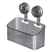 1 Pc Shower Caddy Suction Cup Bathroom Shower Organizer for Bathroom Storage & Home Decor & Kitchen No Drilling Removable and Reusable Shower Shelves for Inside Shower, 9.44"x4.13"x3.3", Gray