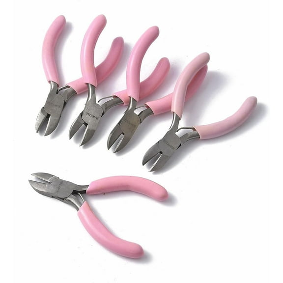1 Pc Side Cutting Pliers Carbon Steel Jewelry Pliers Side Cutter Polishing Jewelry Plier Mini Precision Comfort Grip Handle Craft Pliers for DIY Jewelry Making Hobby Projects 7.55x4.7x0.85cm