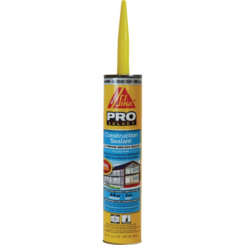 Aluminum Gray Paintable Polyurethane Construction Sealant, 10.1 oz