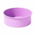 thumbnail image 1 of 1 Pc Round Cake Pan, Silicone Cake Molds Baking Pans, Nonstick Cake Molds for Birthday Cakes, 1 Layer Cakes, Cheese Caks, Chocolate Cakes, 6x2.3 Inch, Purple, 1 of 8