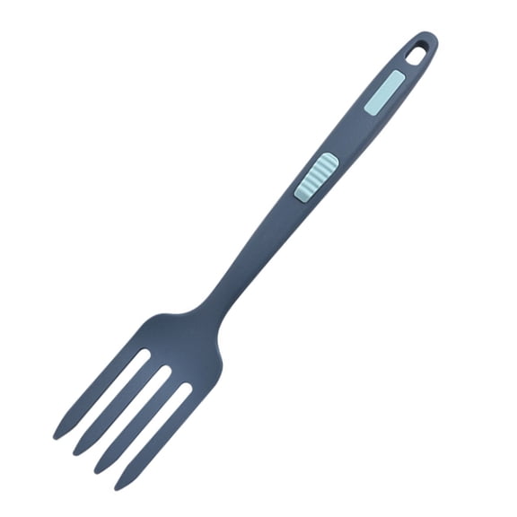 1 Pc Silicone Flexible Cooking Fork Large Silicone Cooking Fork Heat Resistant Non Stick Mash Food Whisk Eggs for Cooking Utensil for Kitchen Stir Mix Mash, 11.61x2 Inch, Dark Blue