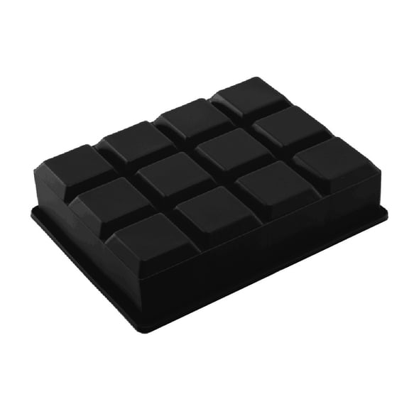 1 Pc Silicone Ice Tray Bar Jelly Chocolate Making 12 Ice Cubes Valentine's Day Baking Small Pizza Pans Nonstick Milk Chocolate Melts Pot Thanksgiving for Chocolate Tube Pan with Removable Bottom