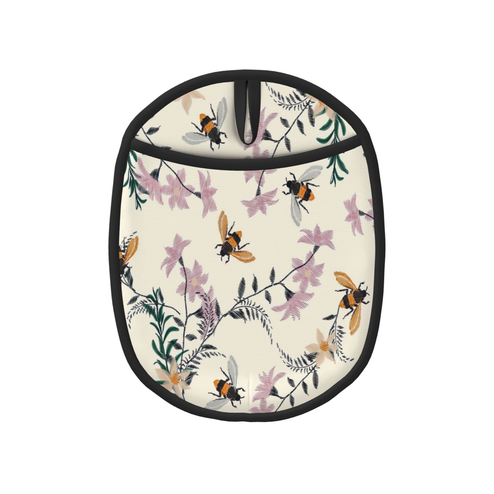 1 PCS Pot Holders For Kitchen - Heat Resistant Silicone Pot Holders With Hanging Loop, Garlic