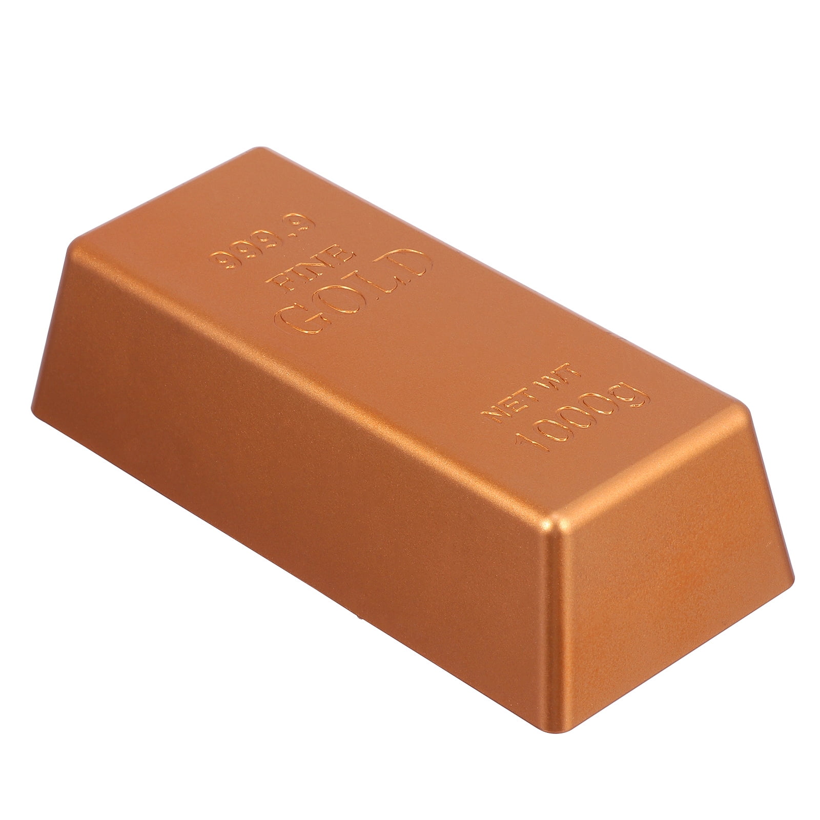 1 Pc Simulation Copper Bar Decorative Copper Brick Plastic Copper Bar