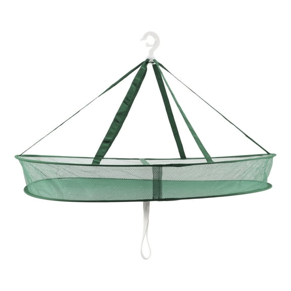 1 Pc Single Layer with Enclosure Drying Basket for Balcony 30.71"x24.01" 23L Green
