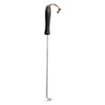 thumbnail image 1 of 1 Pc Single Pig Tail Food Flipper Food Flipper and Meat Hook for Grilling, Flipping, and Turning Vegetables and Meats BBQ Grill and Smoker Accessories, Right-Handed, 17.32x1.46 Inch, Black Large, 1 of 5