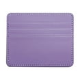 thumbnail image 1 of 1 Pc Slim Minimalist Front Pocket Wallet, Credit Card Holder Slim Wallet Leather Minimalist Wallet with ID Window, Blocking Credit Card Holder Card Cases for Men Women, 3.94"x3.15", Purple, 1 of 9