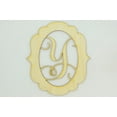 thumbnail image 1 of 1 Pc, Small 5" X 5.75" X 1/8 Inch Thick Framed Monogram w/Vine Font Letter Y For Party & Home Decor, 1 of 2