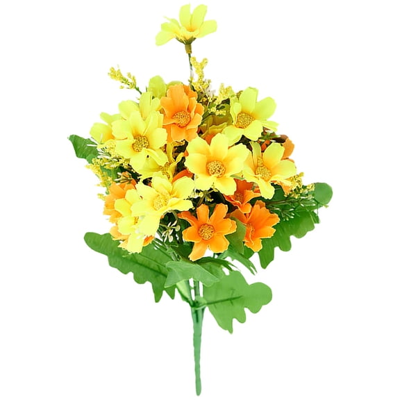1 Pc Small Daisies Flowers Artificial, Realistic Chrysanthemum Fake Silk Flower, Faux Chrysanthemum Flowers, for Home Decoration, 13.39 Inch